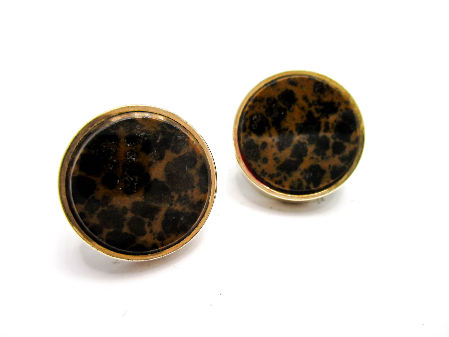 Gorgeous Victorian Gemstone Cuff Buttons - 1880s Men's Jewelry