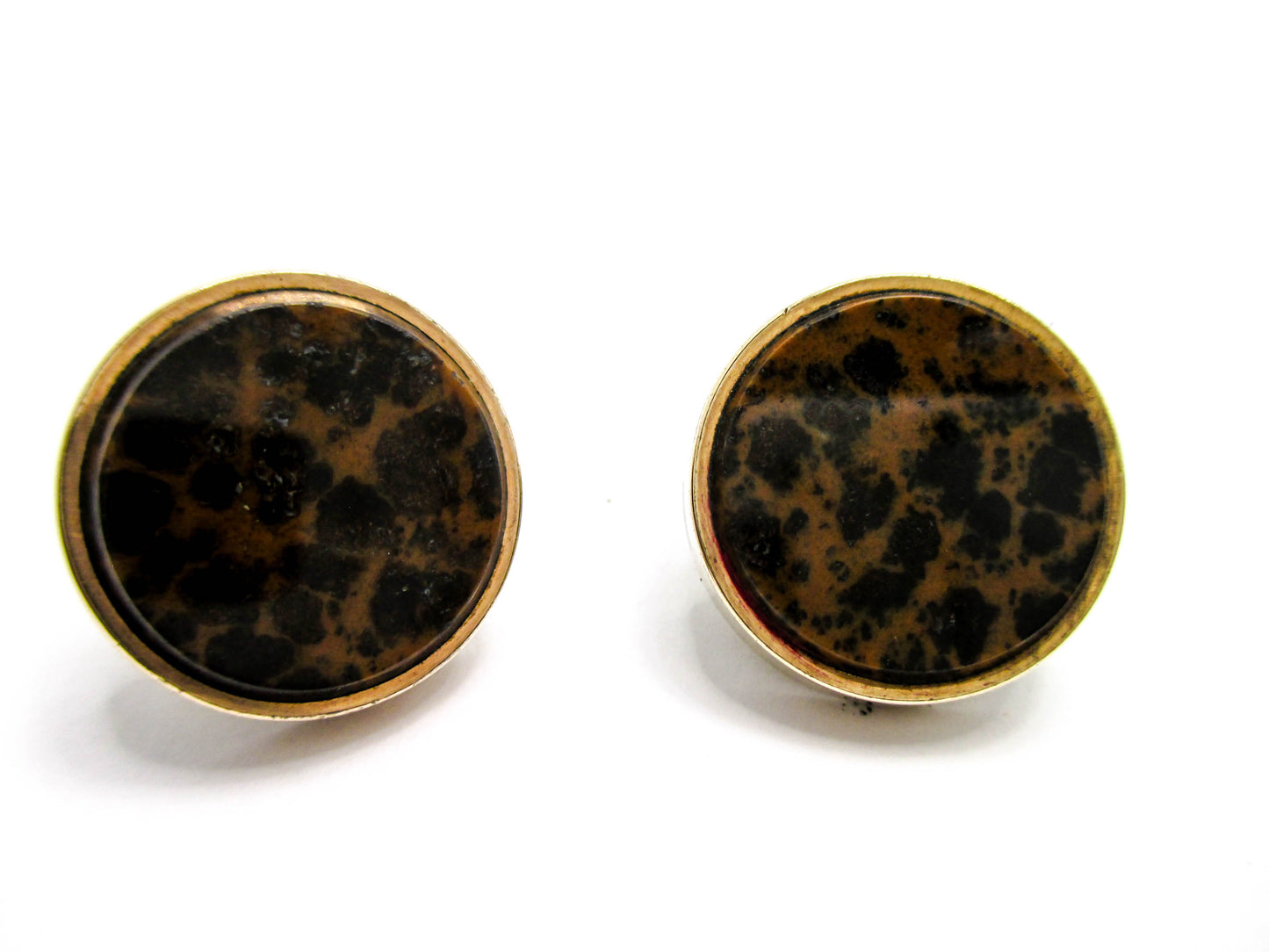Gorgeous Victorian Gemstone Cuff Buttons - 1880s Men's Jewelry