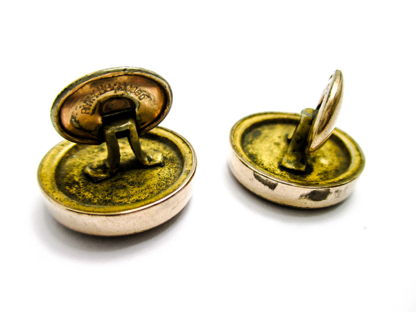 Gorgeous Victorian Gemstone Cuff Buttons - 1880s Men's Jewelry