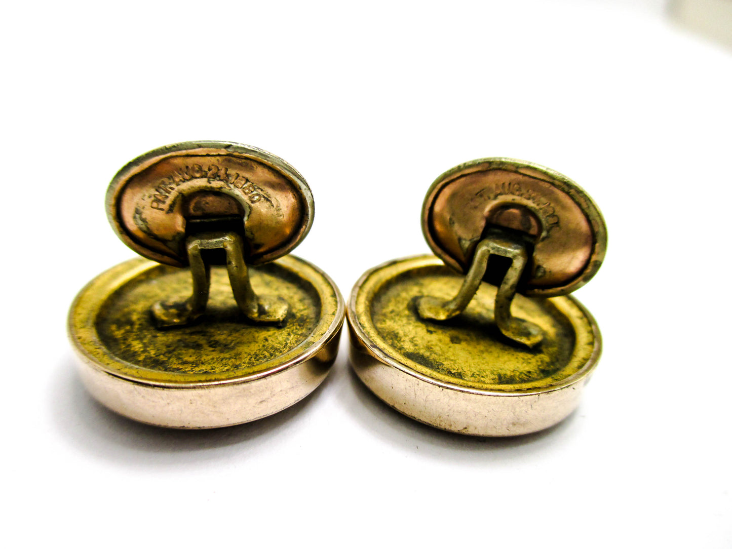 Gorgeous Victorian Gemstone Cuff Buttons - 1880s Men's Jewelry