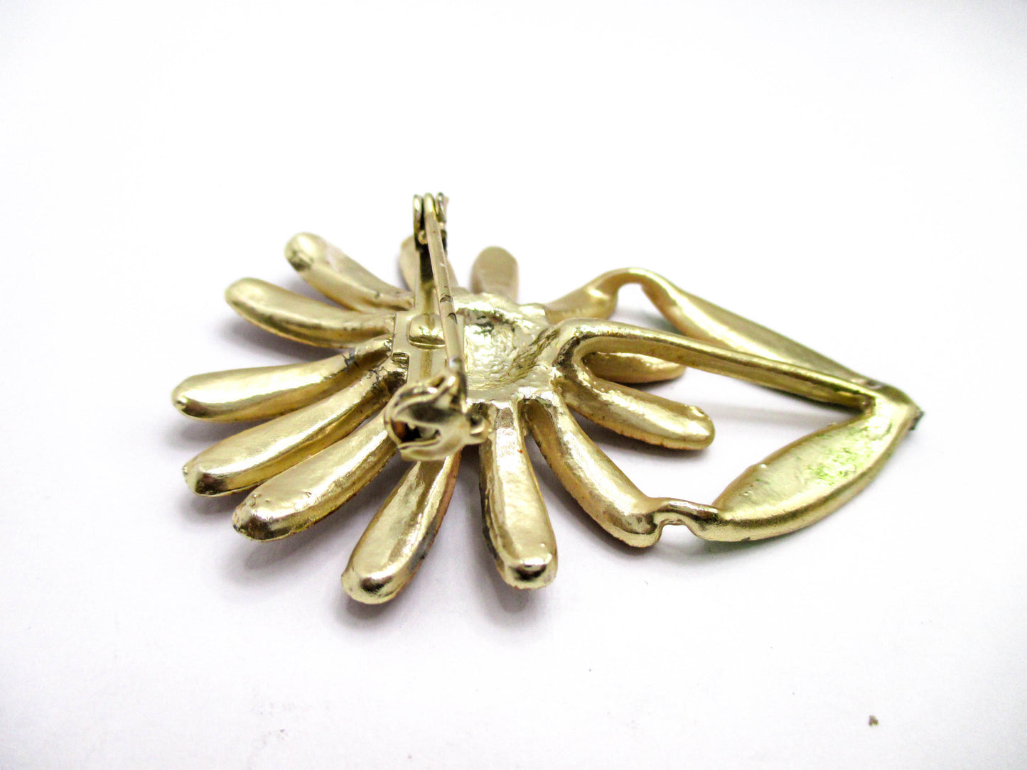 Vintage Enamel Flower Pin For Sale