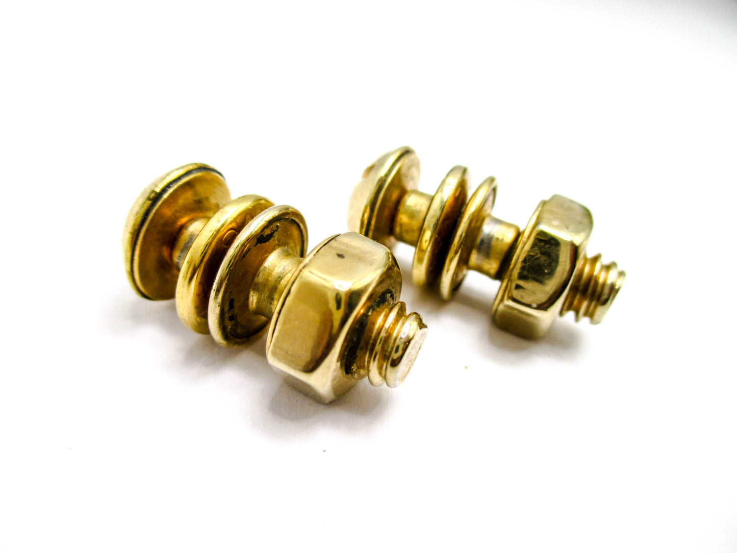 Bolt and Nut Cufflinks Made by Snap-Link