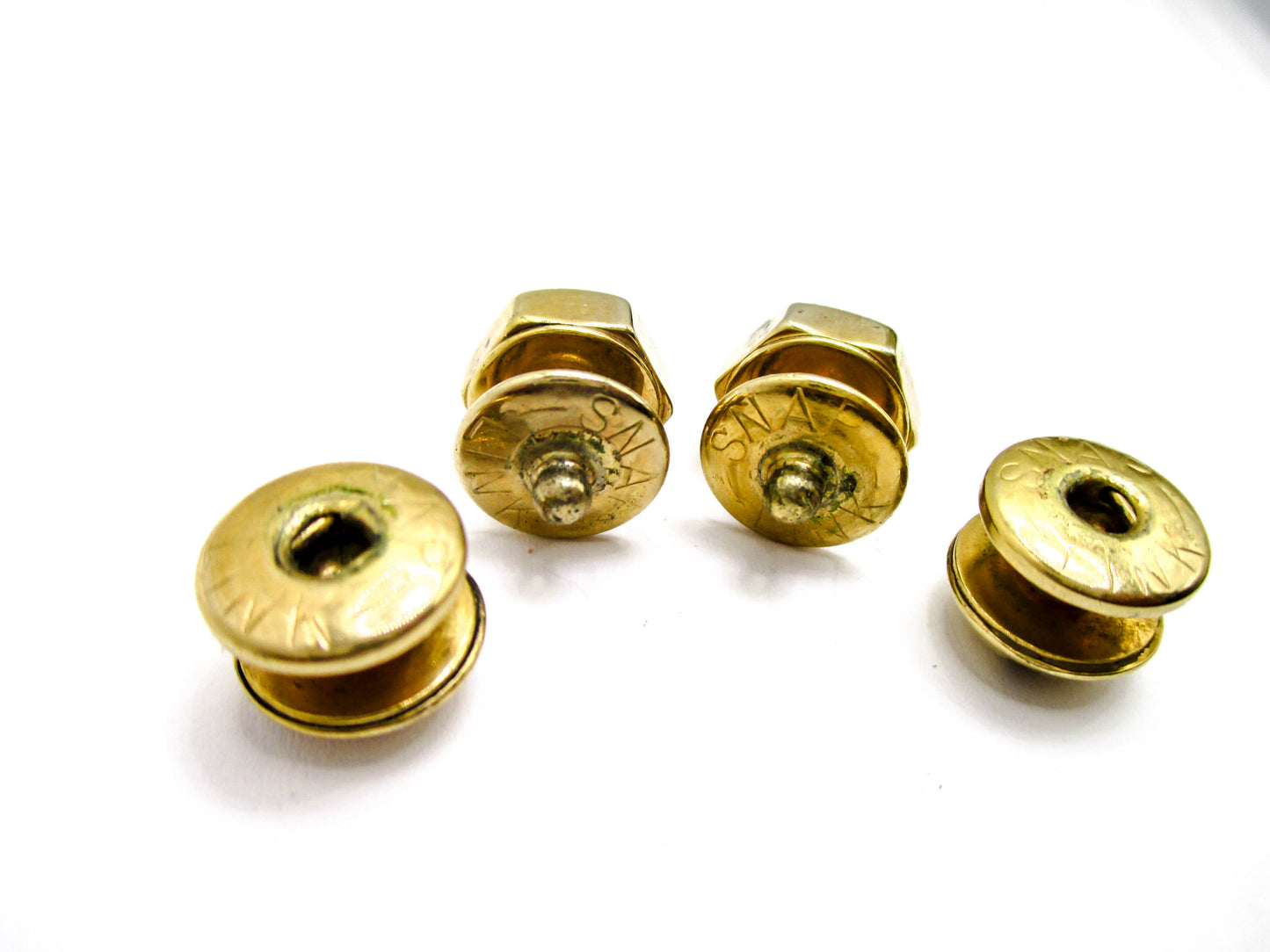 Bolt and Nut Cufflinks Made by Snap-Link