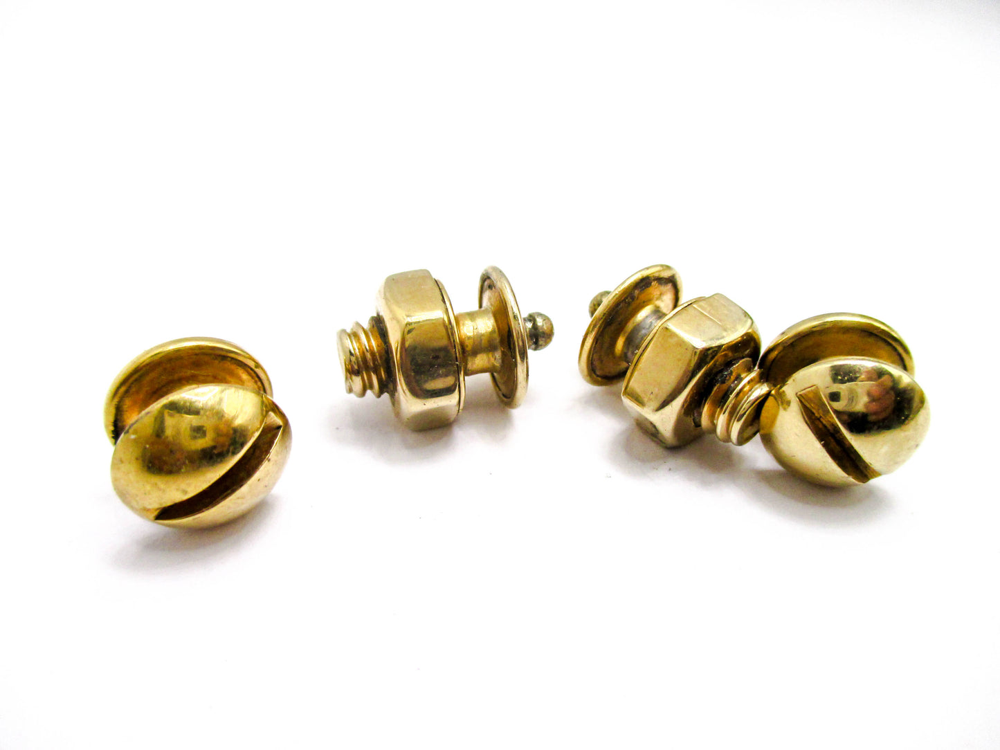 Bolt and Nut Cufflinks Made by Snap-Link