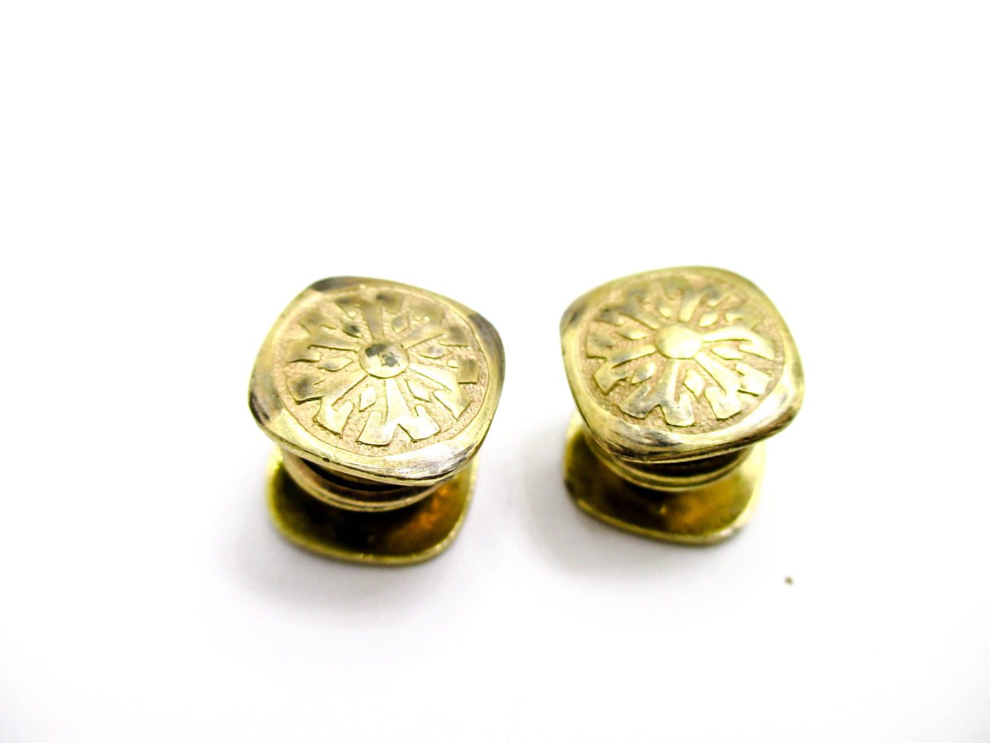 1920s Gold Tone Snap Cufflinks