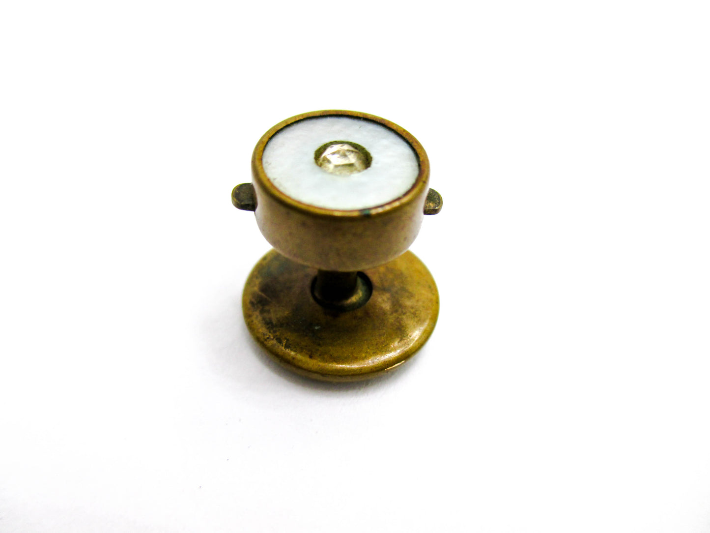 1880s Button Stud - Antique Rhinestone Accessories