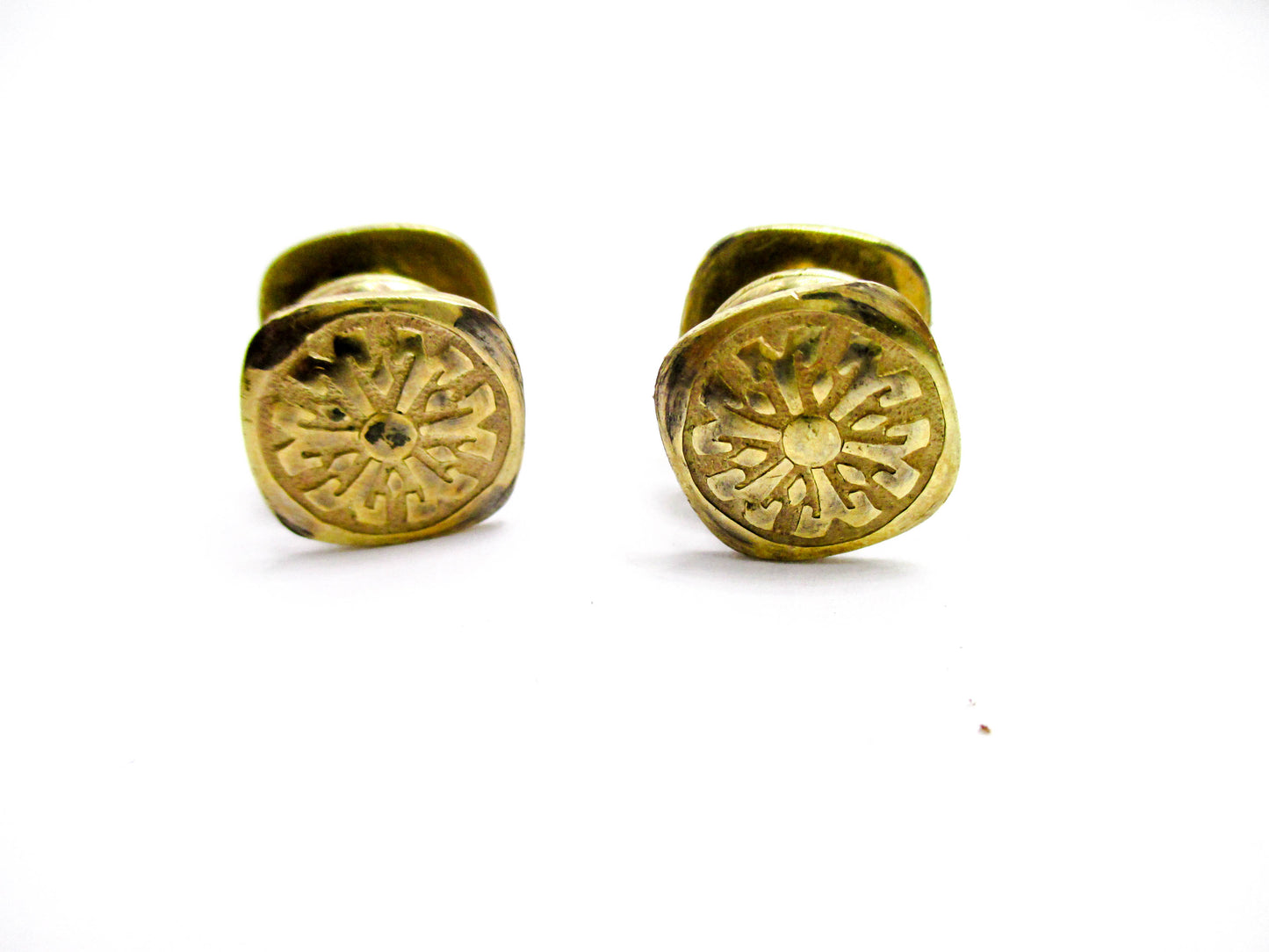 1920s Gold Tone Snap Cufflinks