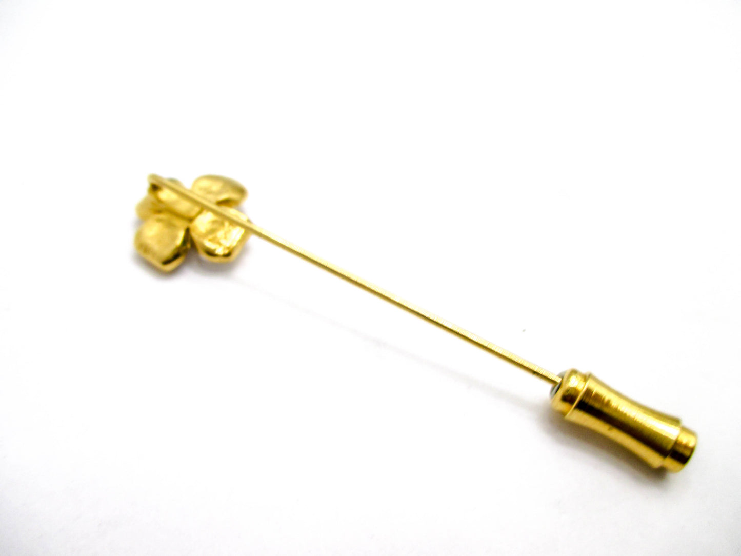 Vintage Trifari Stick Pin - White Dogwood Flower