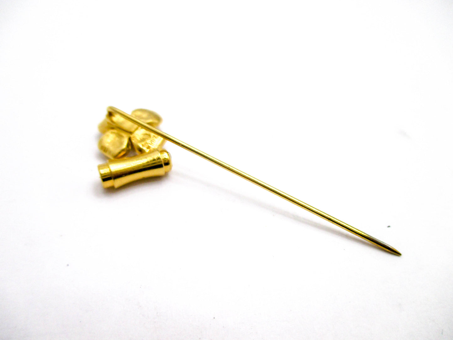 Vintage Trifari Stick Pin - White Dogwood Flower