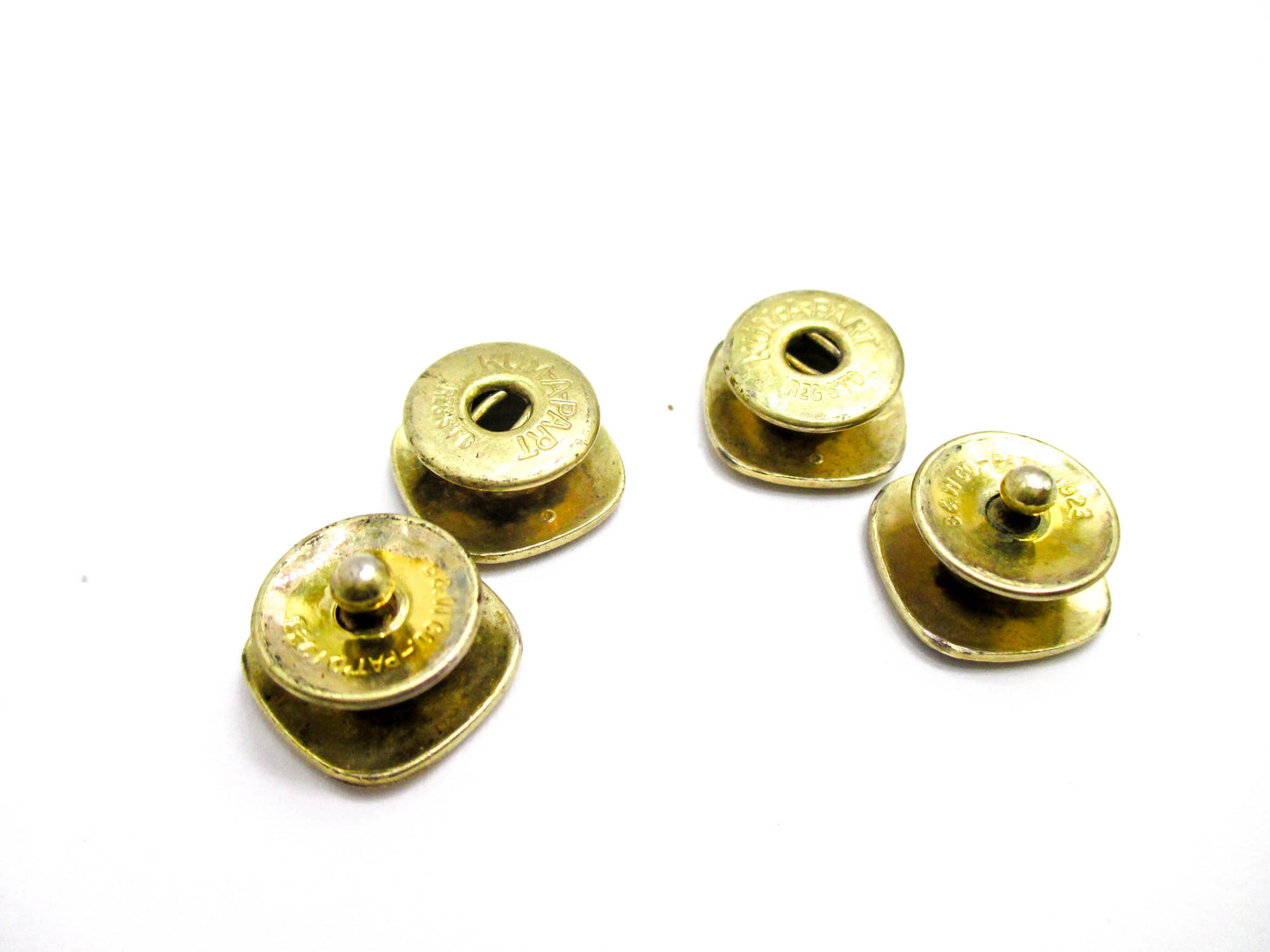 1920s Gold Tone Snap Cufflinks