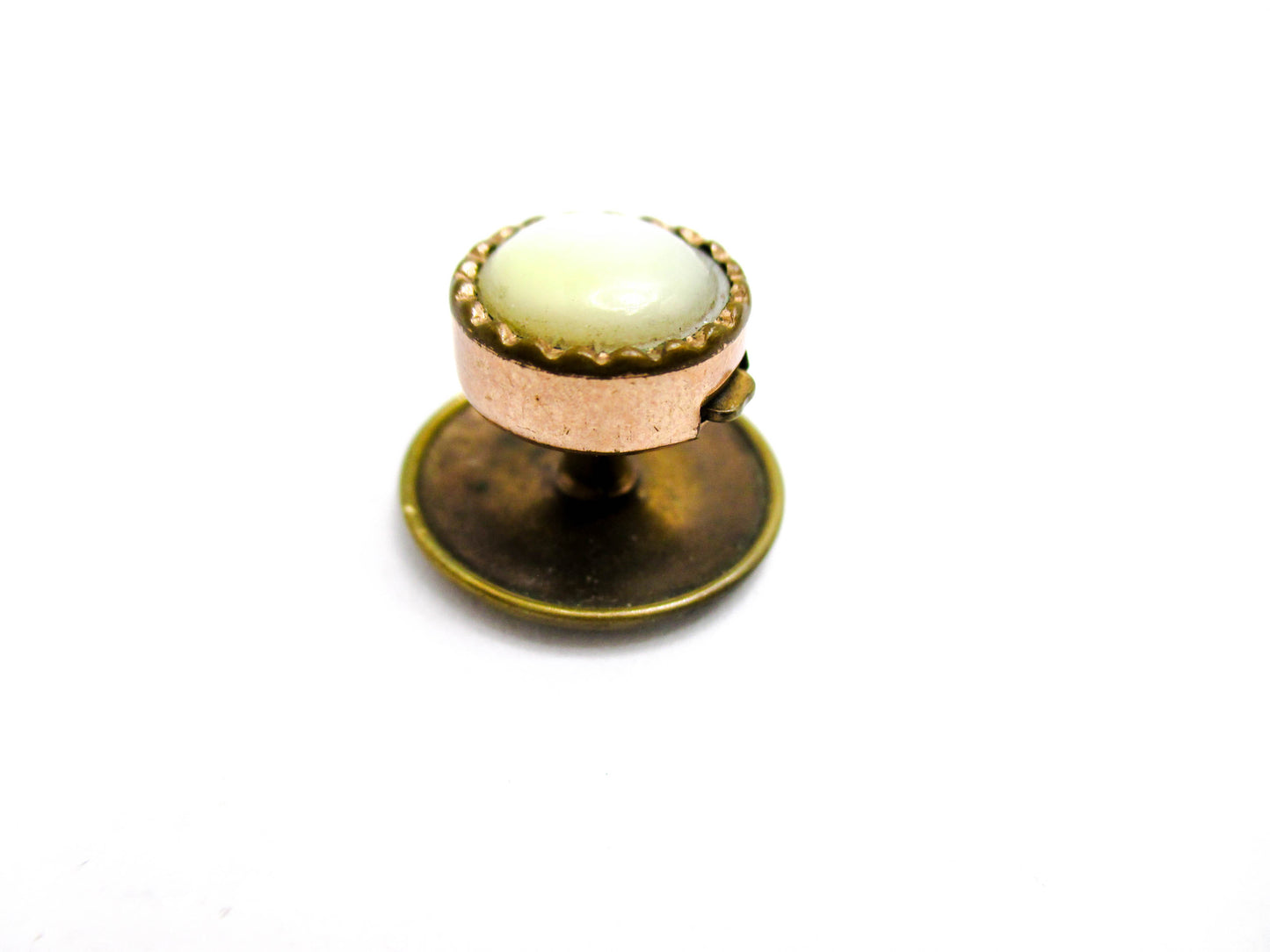 1880s Bachelor Button Stud - Mother of Pearl Center