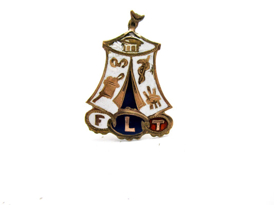 Odd Fellows Antique Enamel Hat Pin