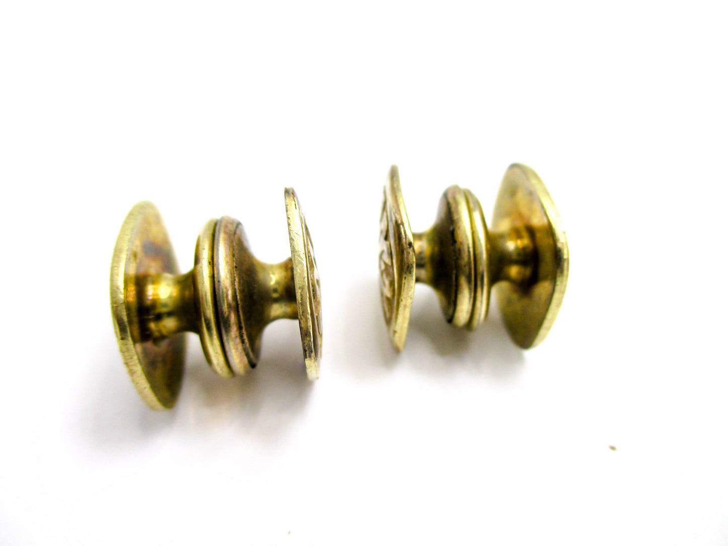 1920s Gold Tone Snap Cufflinks