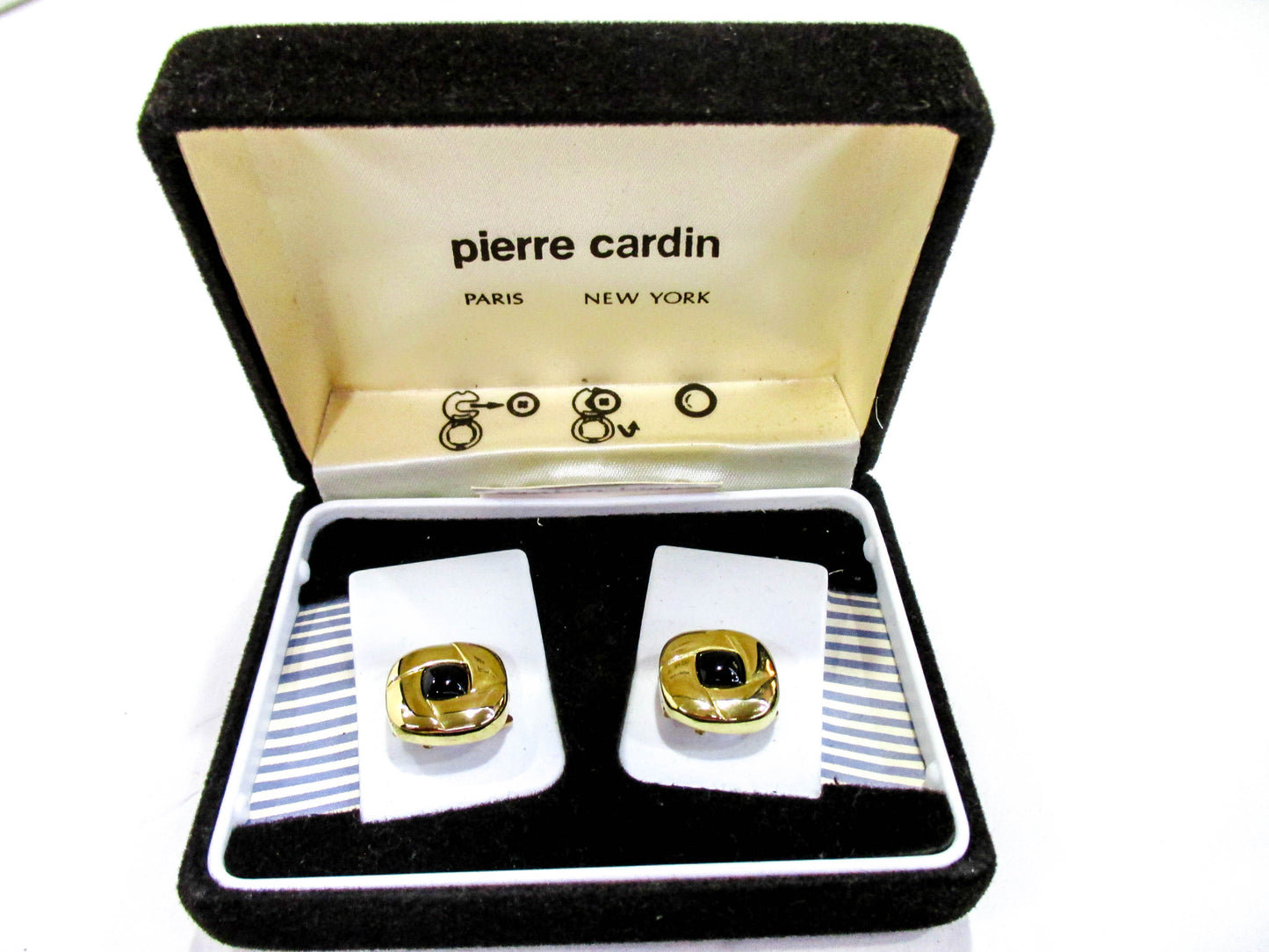 Pierre Cardin Button Covers - Faux Cufflinks