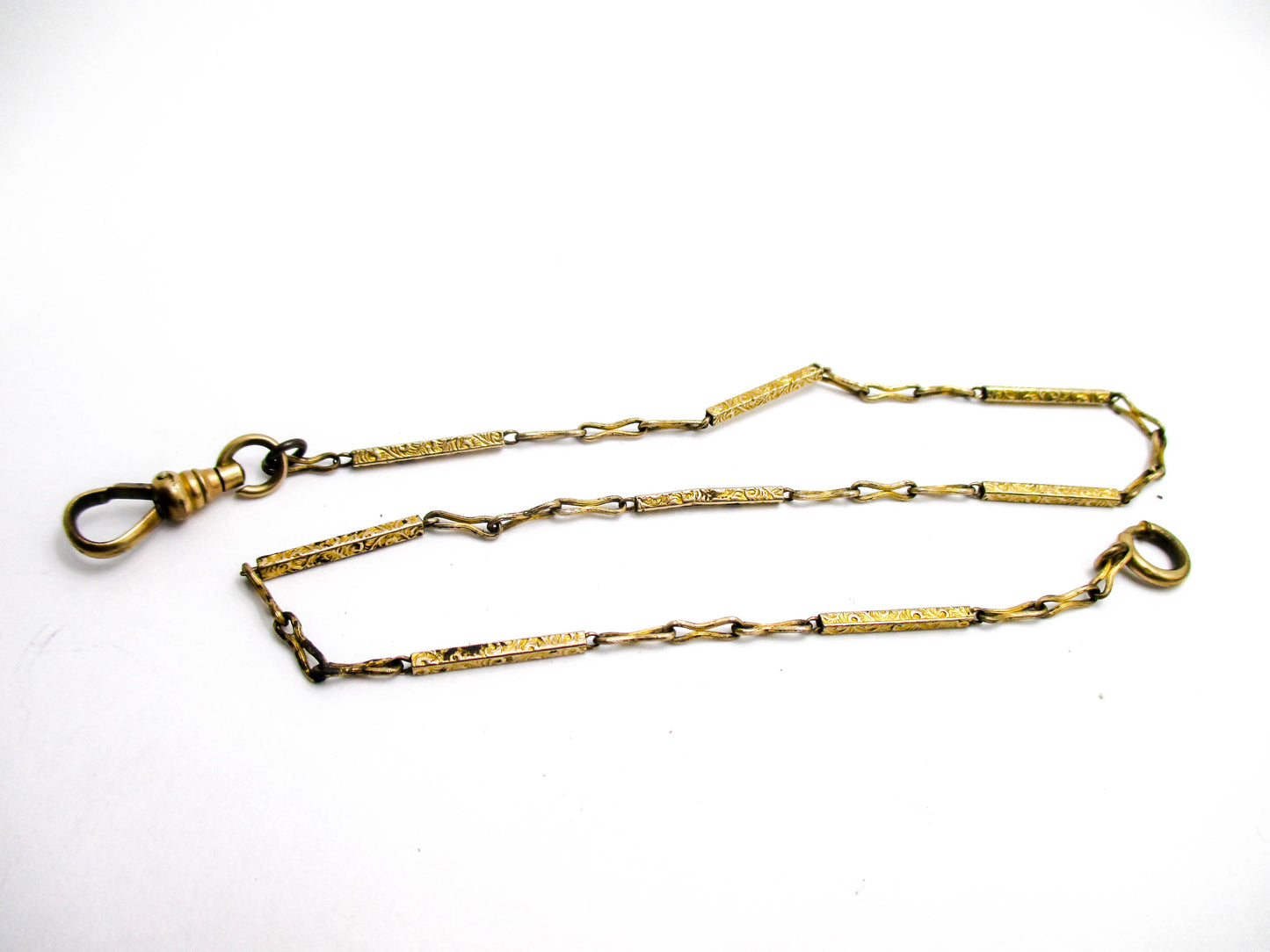 SIMMONS 20th Century Watch Chain - Fancy Bar Link 4.5g