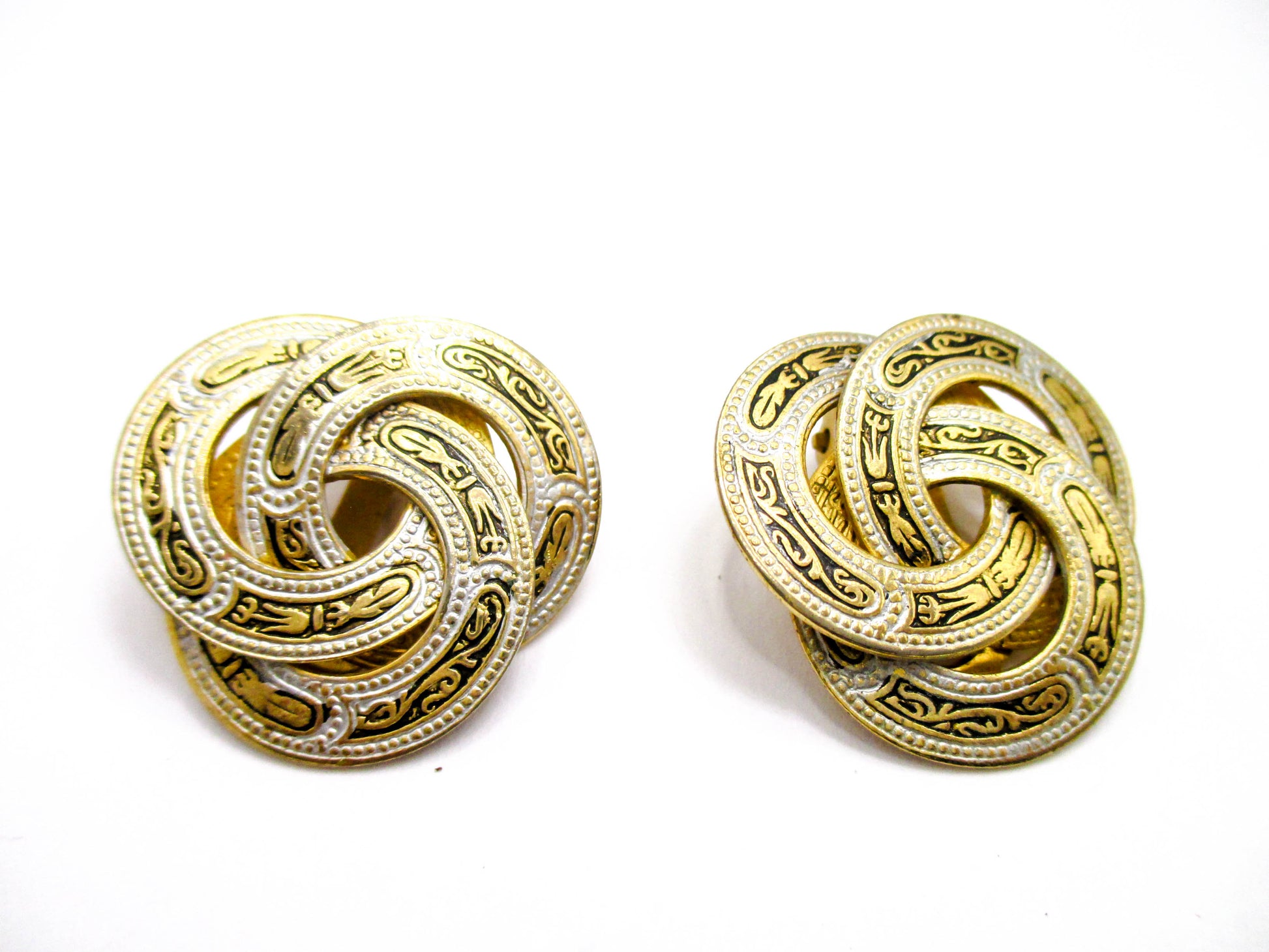 Vintage Clip Earrings from Toledo Spain