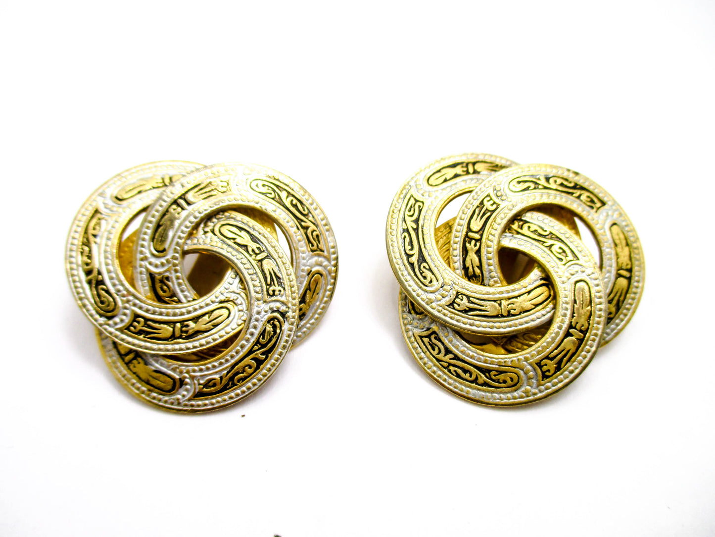 Vintage Clip On Earrings from Toledo Spain