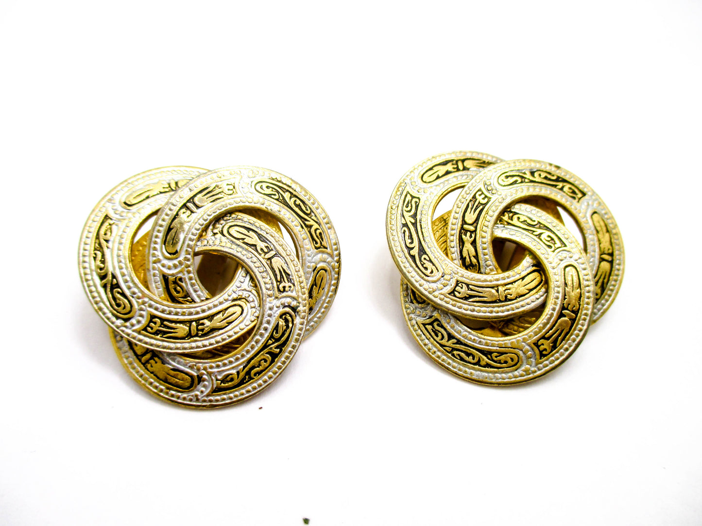 Vintage Clip On Earrings from Toledo Spain