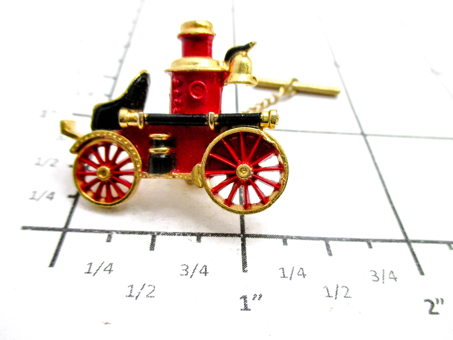 Old Time Fire Engine Tie or Lapel Pin