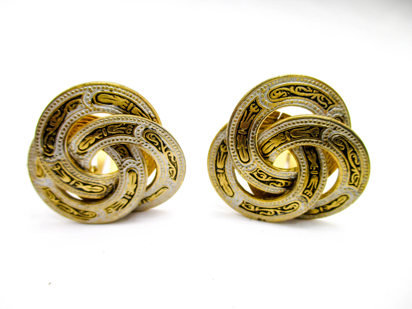 Vintage Clip On Earrings from Toledo Spain
