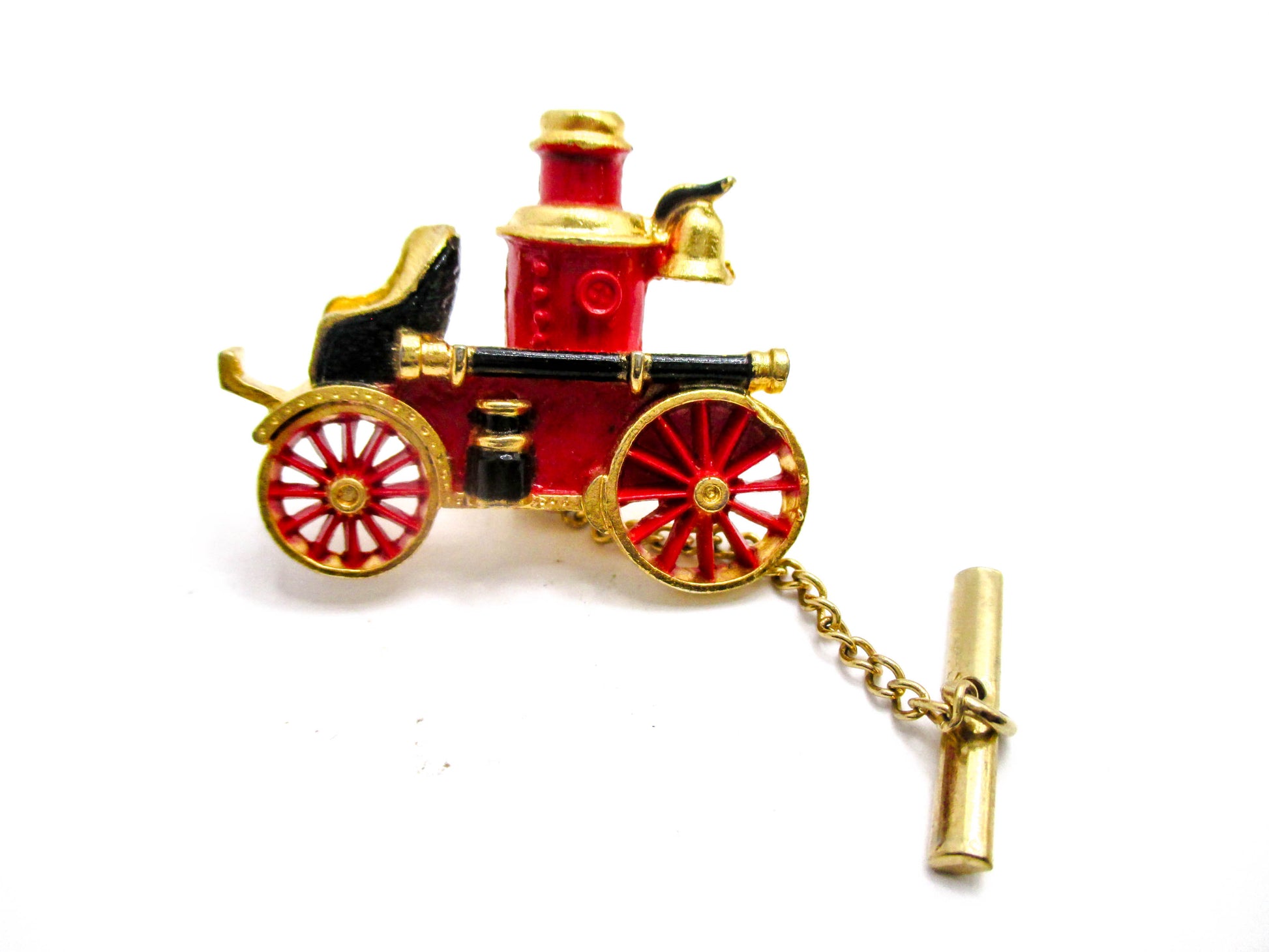 Old Time Fire Engine Tie or Lapel Pin