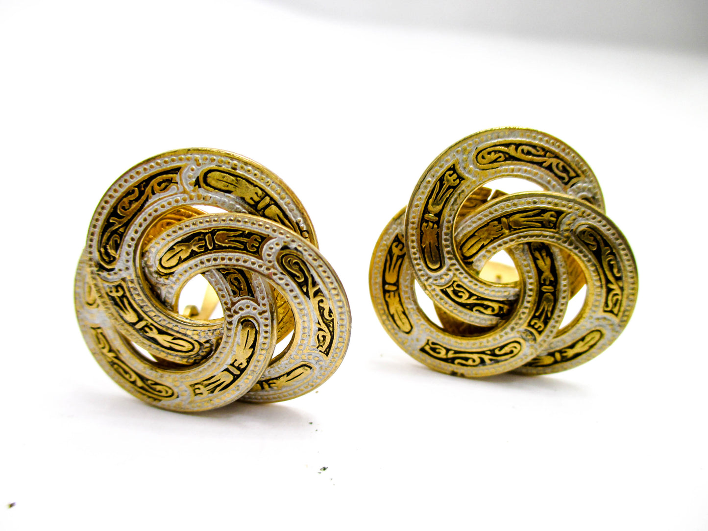 Vintage Clip On Earrings from Toledo Spain