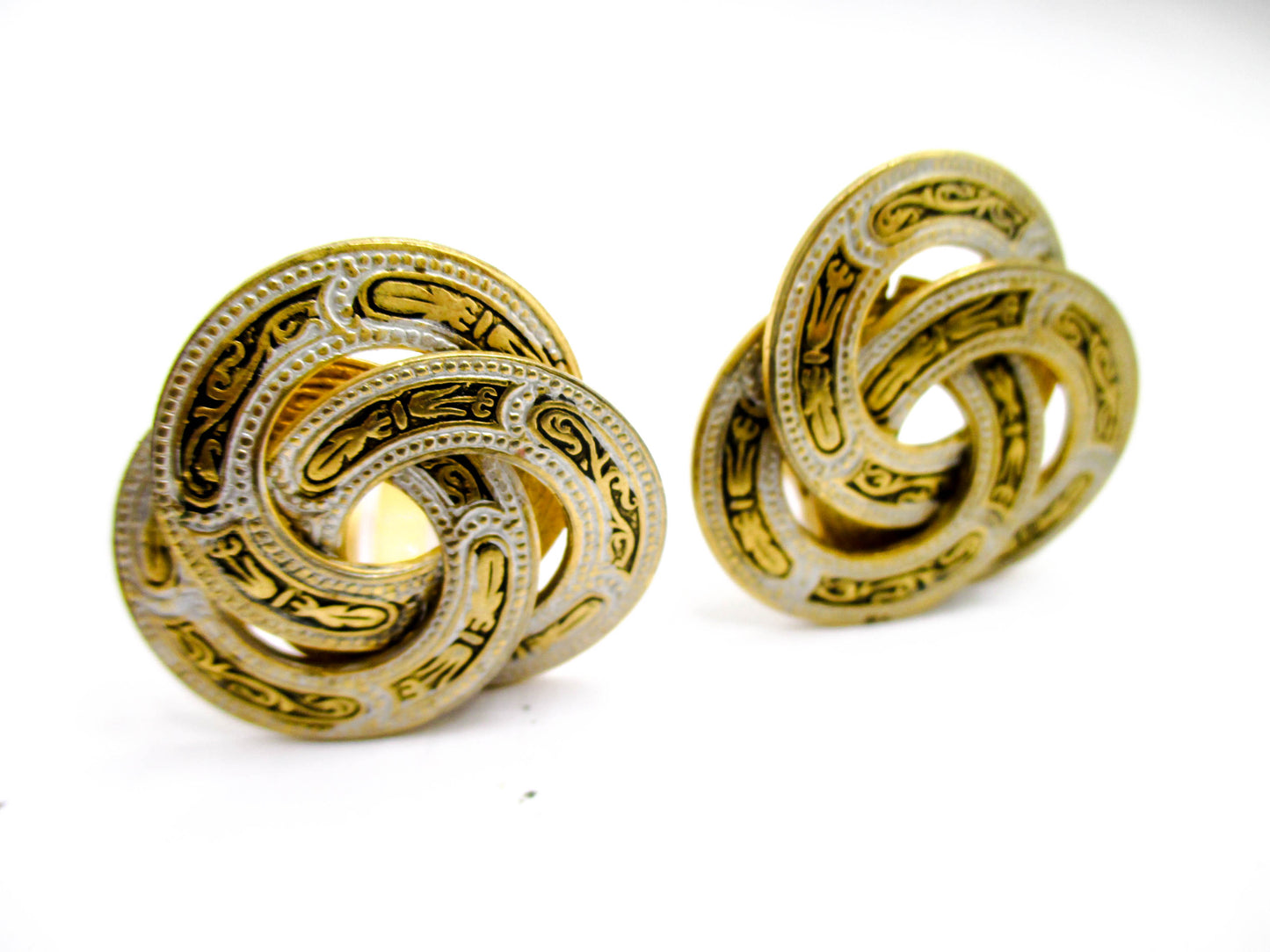Vintage Clip On Earrings from Toledo Spain