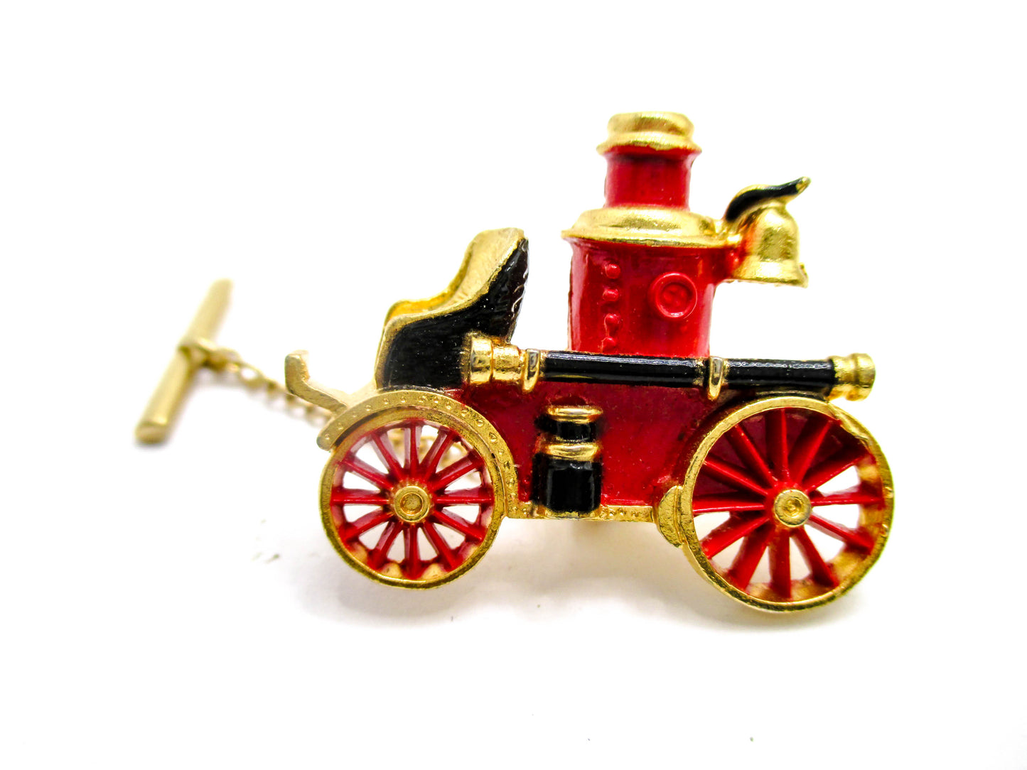 Old Time Fire Engine Tie or Lapel Pin