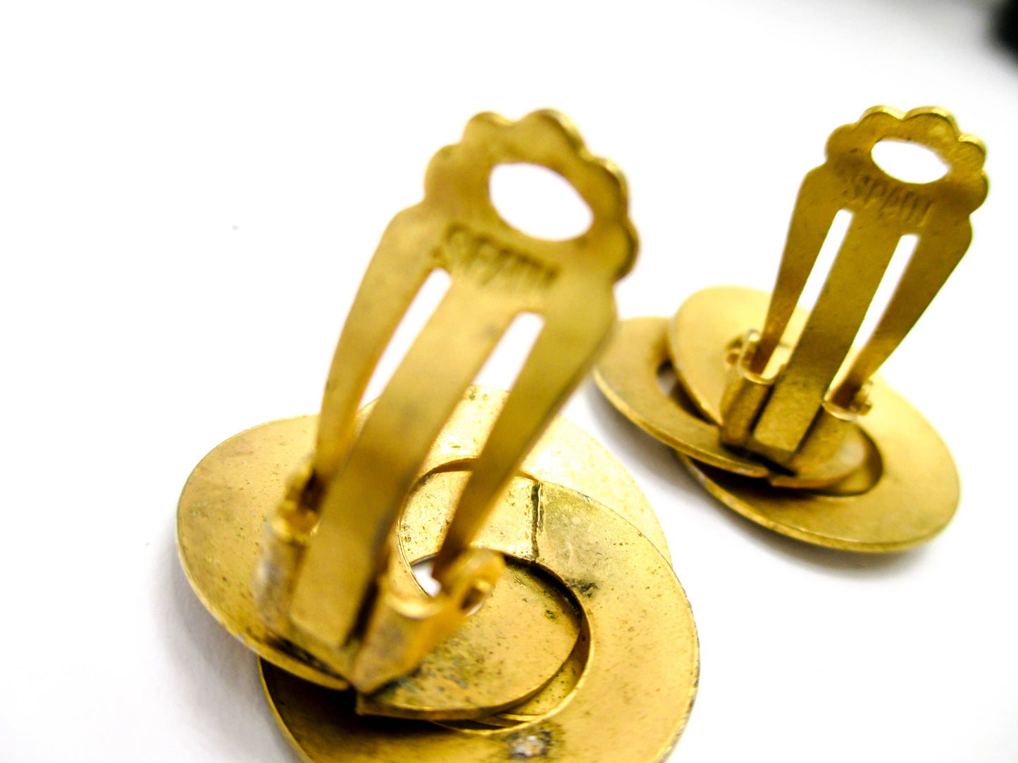Vintage Clip On Earrings from Toledo Spain