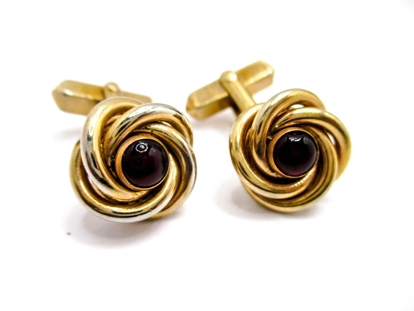 Vintage Love Knot Cufflinks by Swank