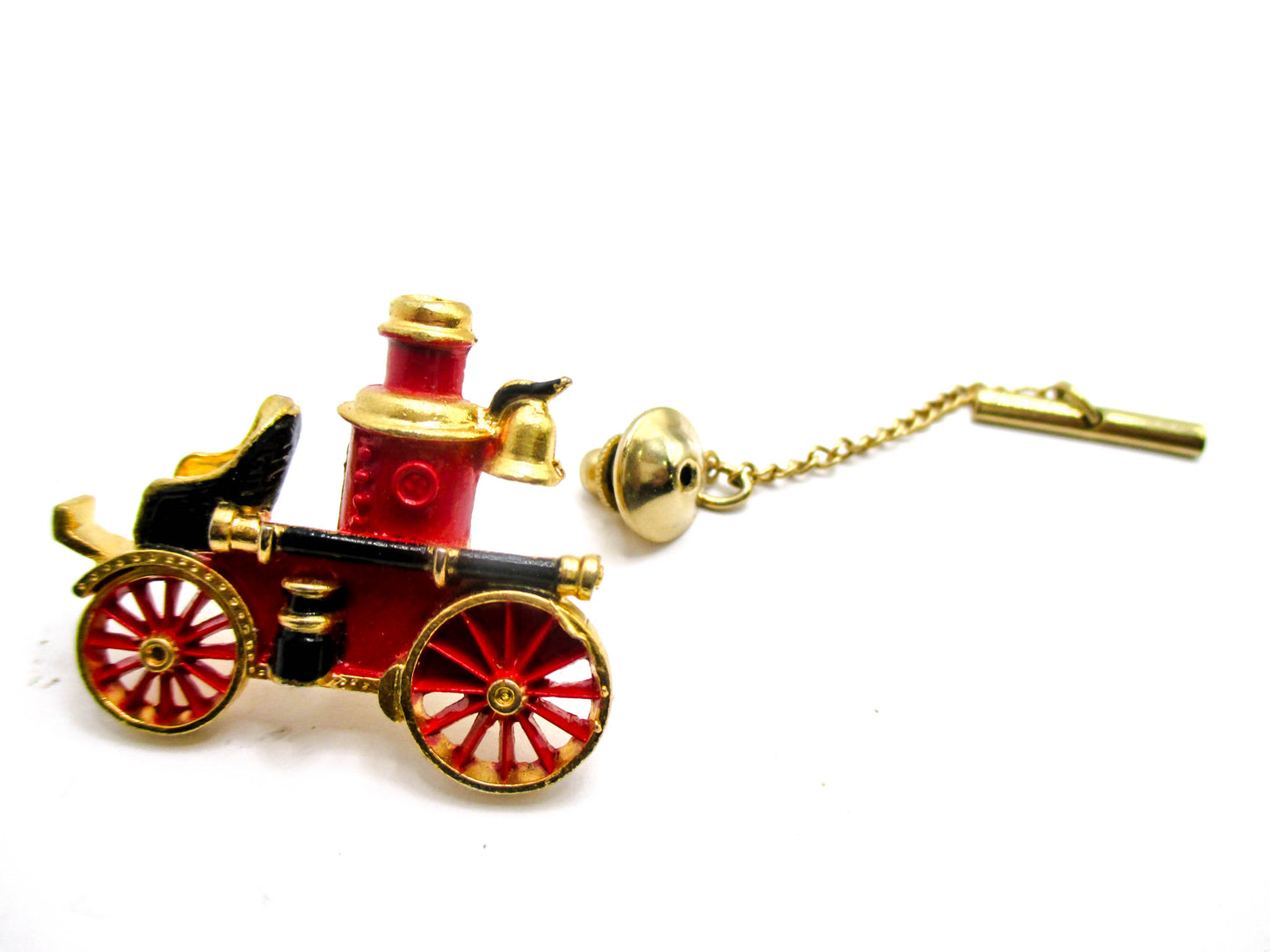 Old Time Fire Engine Tie or Lapel Pin