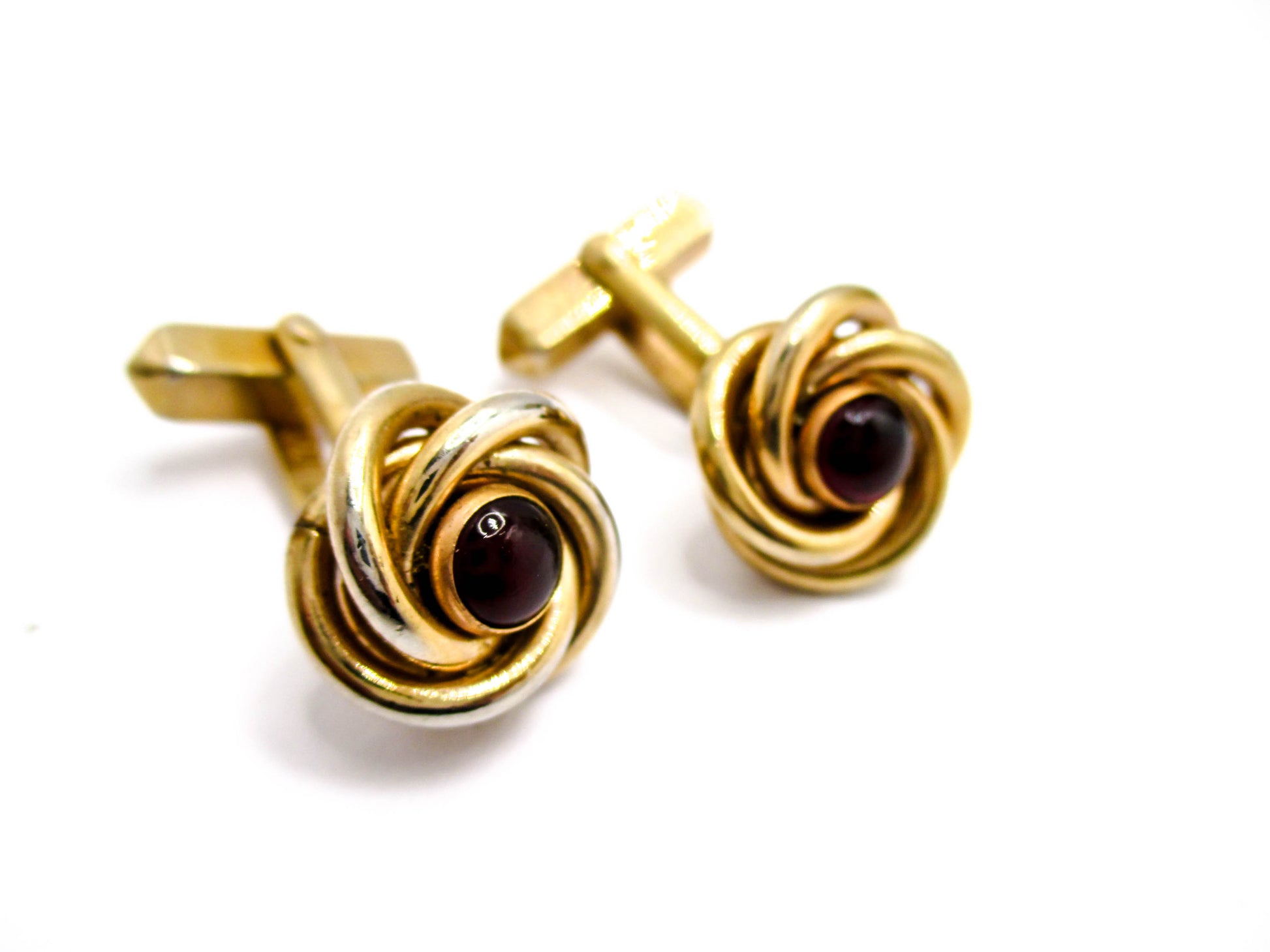 Vintage Love Knot Cufflinks by Swank