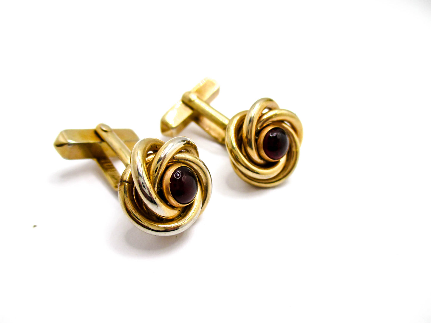 Vintage Love Knot Cufflinks by Swank