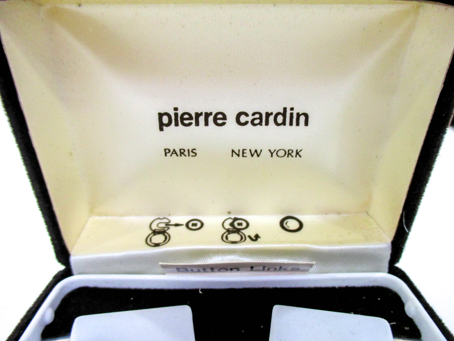 Pierre Cardin Button Covers - Faux Cufflinks