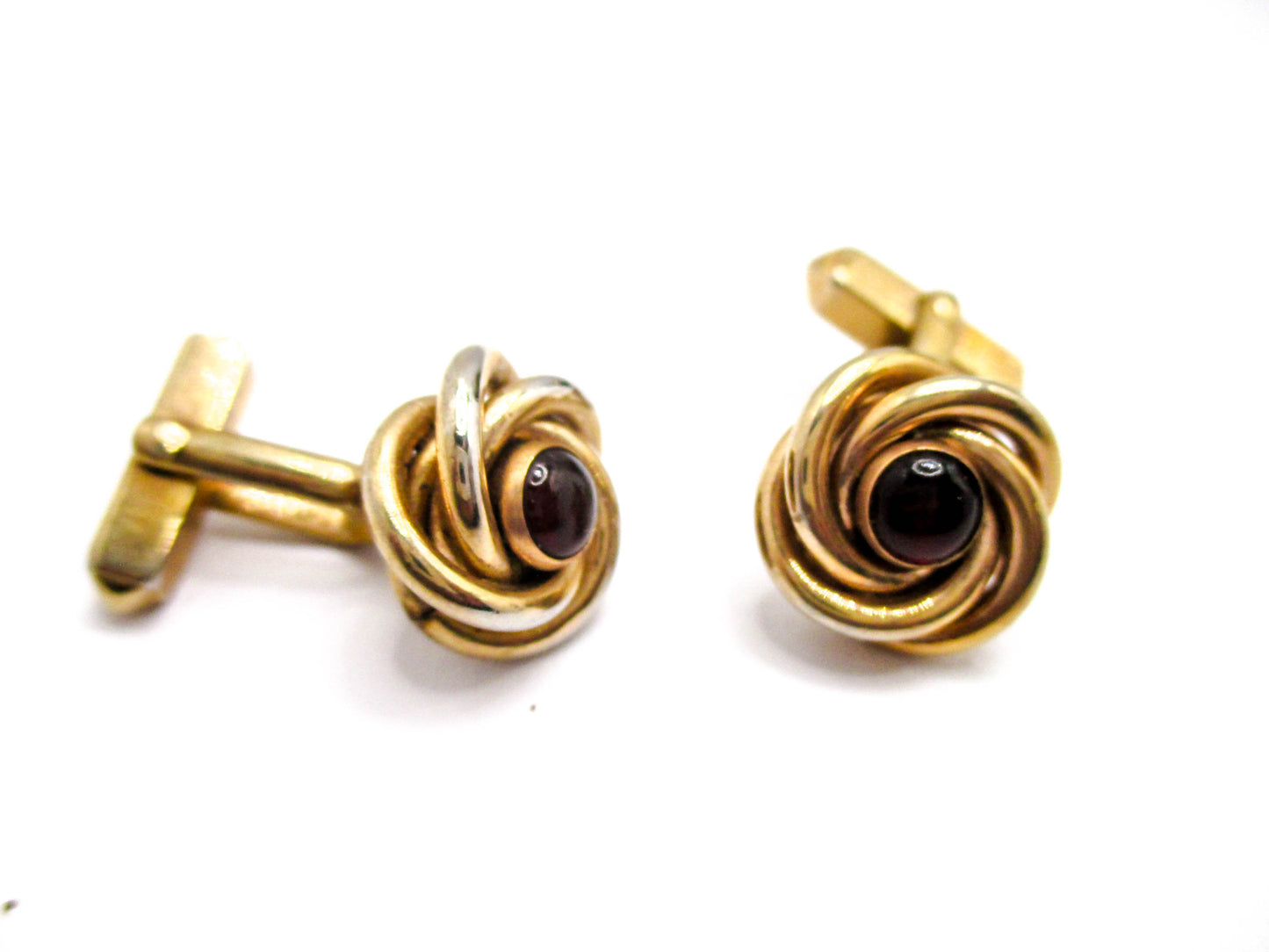 Vintage Love Knot Cufflinks by Swank