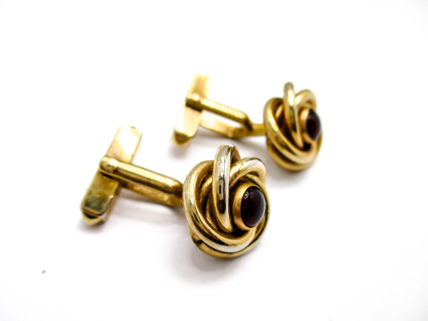 Vintage Love Knot Cufflinks by Swank