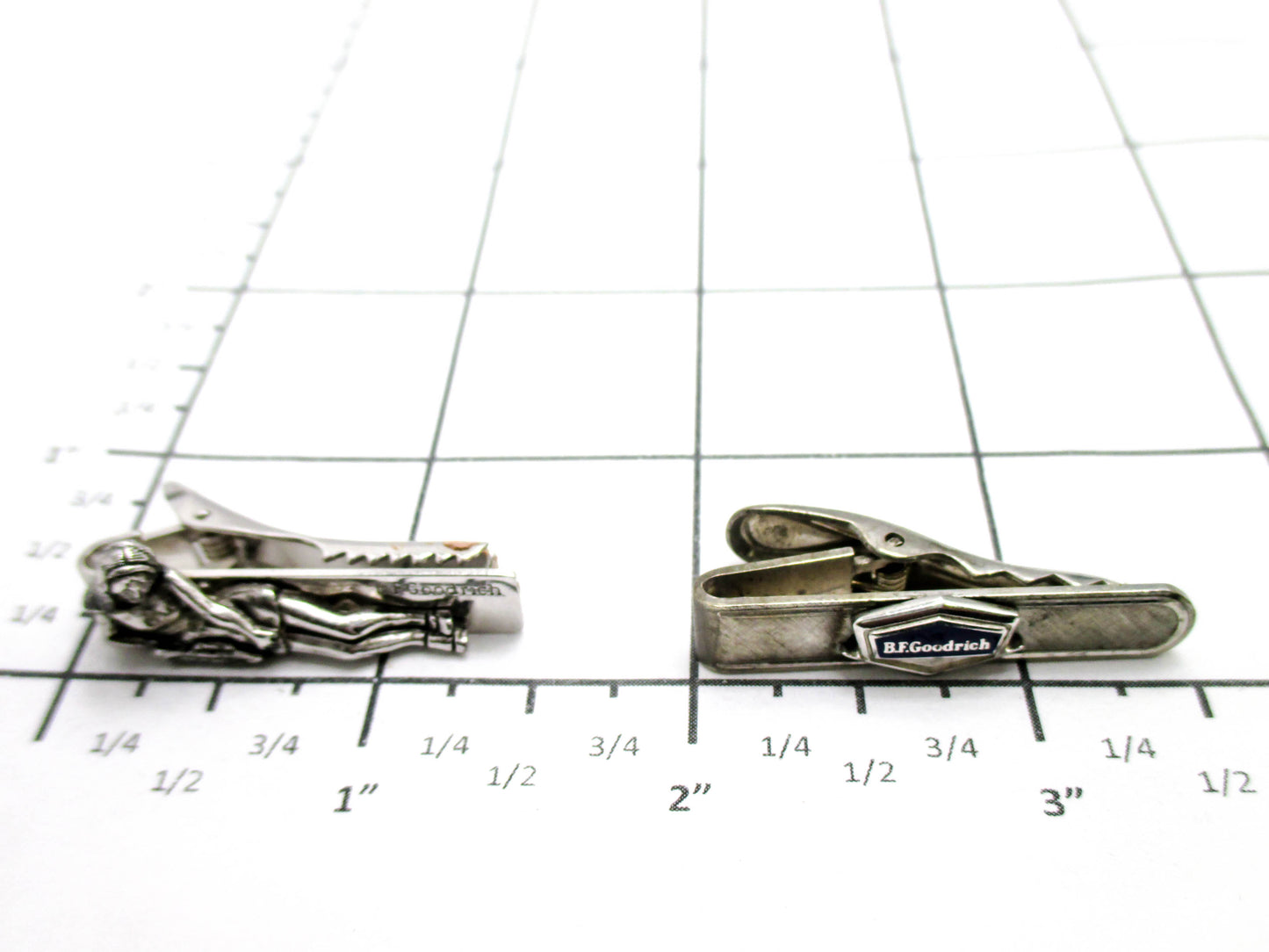 Collectible Advertising Tie Clips - BF Goodrich
