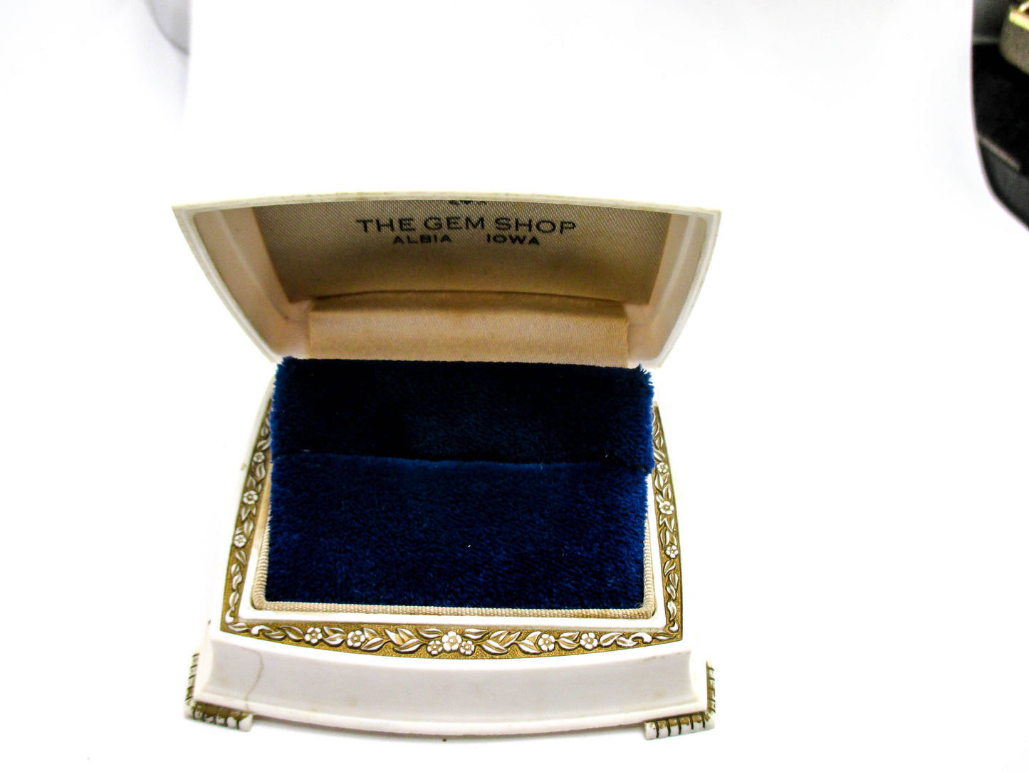 Vintage 20th Century Ring Presentation Box - Signed Warner