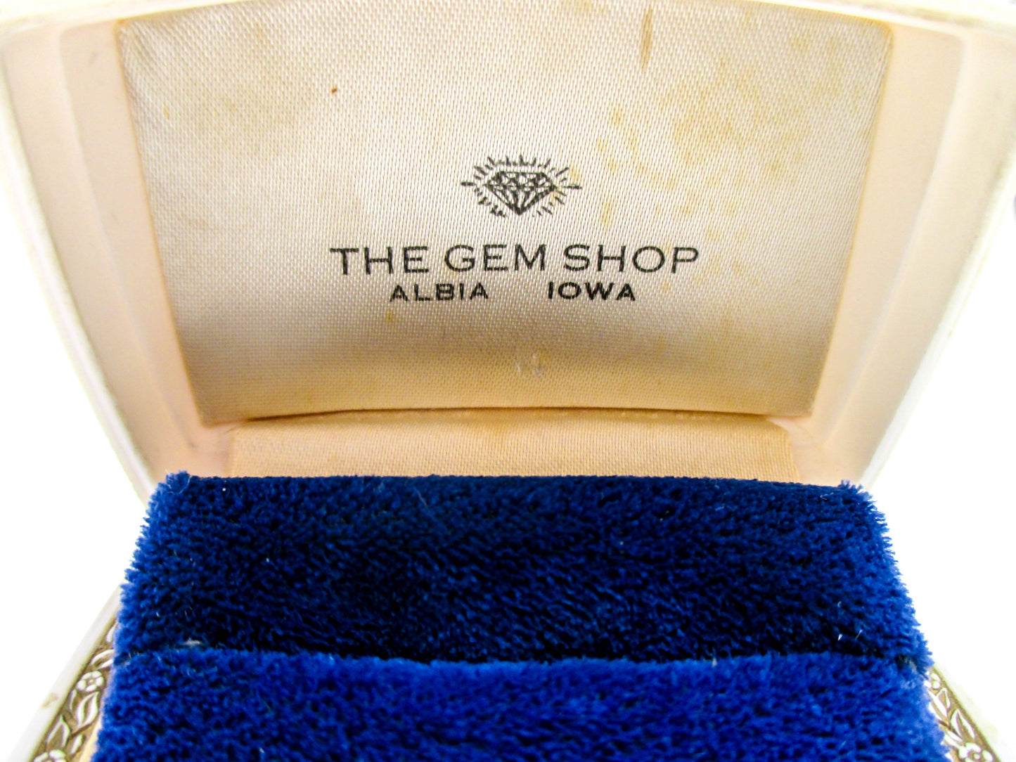 Vintage 20th Century Ring Presentation Box - Signed Warner