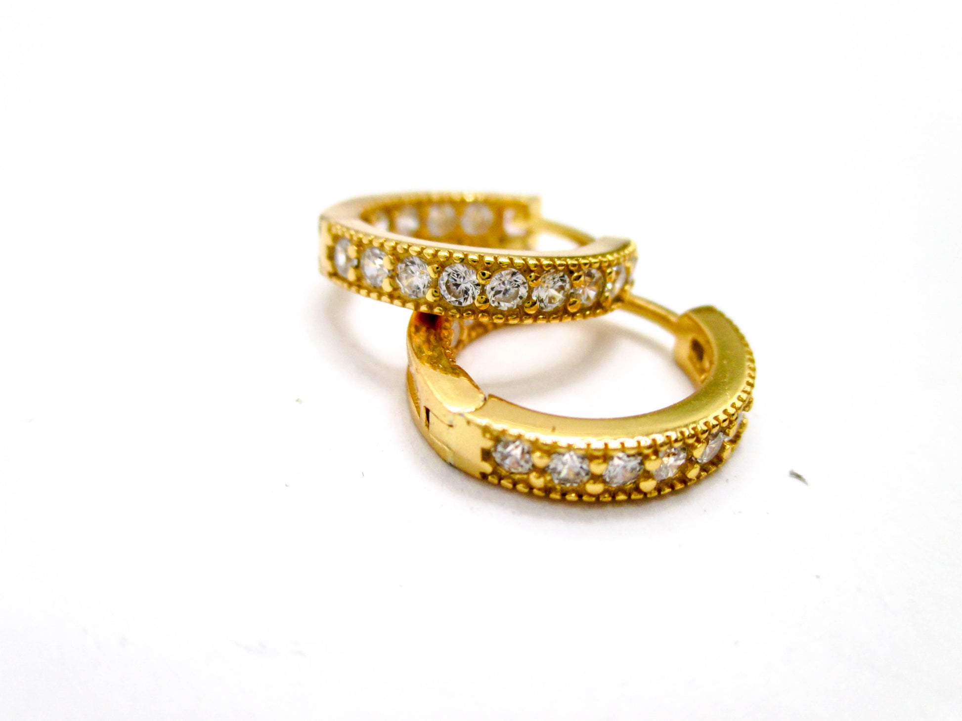 Vermeil Sterling Silver Small Huggie Earrings
