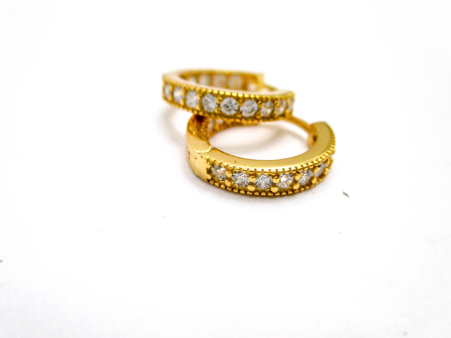 Vermeil Sterling Silver Small Huggie Earrings