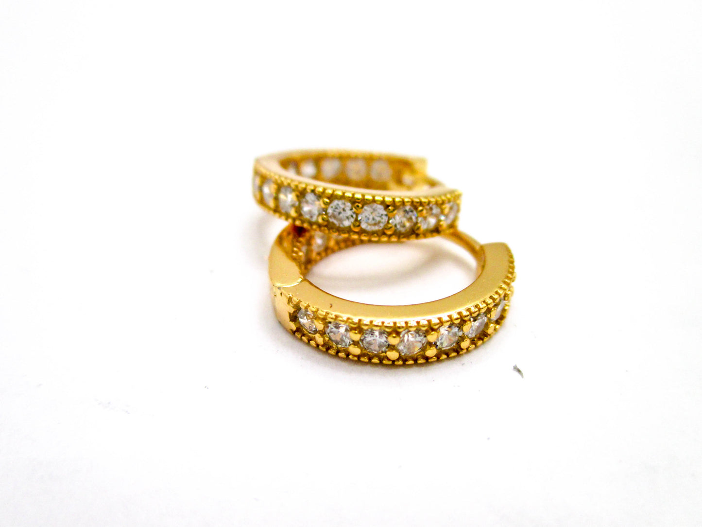 Vermeil Sterling Silver Small Huggie Earrings