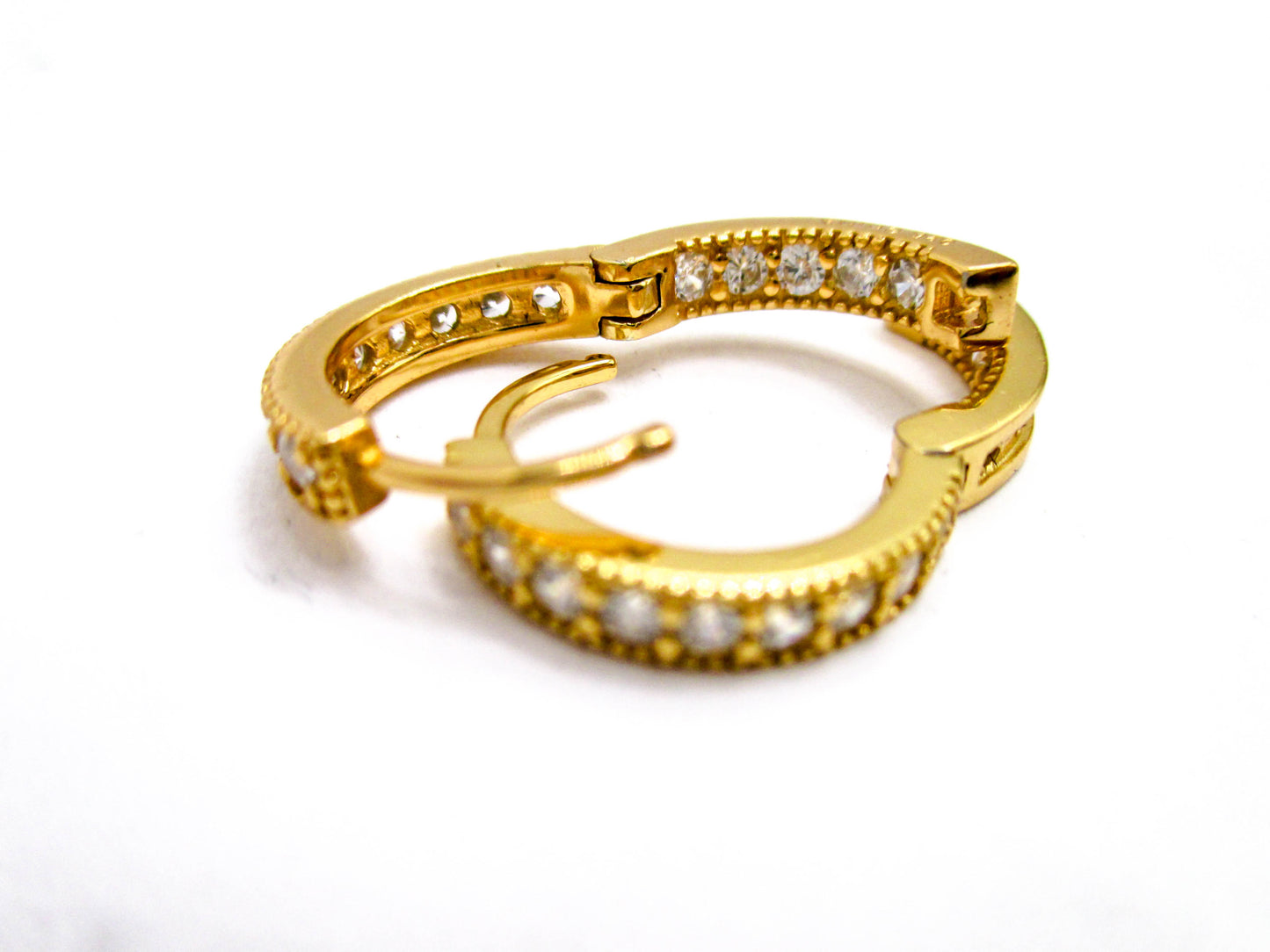Vermeil Sterling Silver Small Huggie Earrings