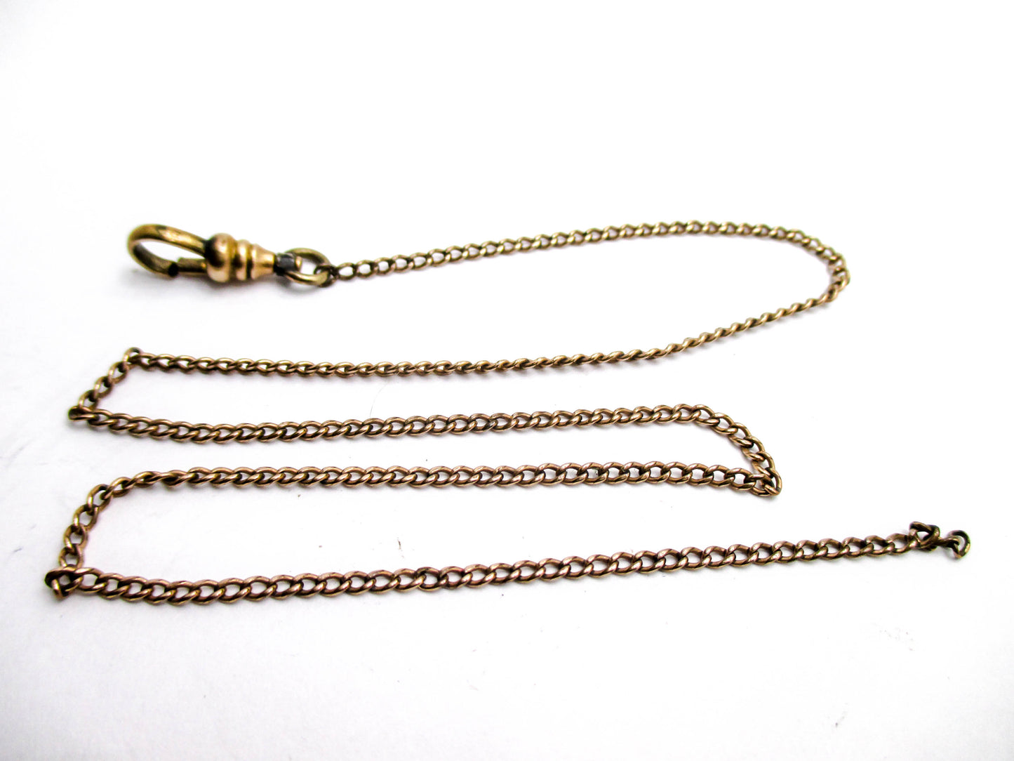 F Signed 20th Century Watch Chain - Round Link 3.5g