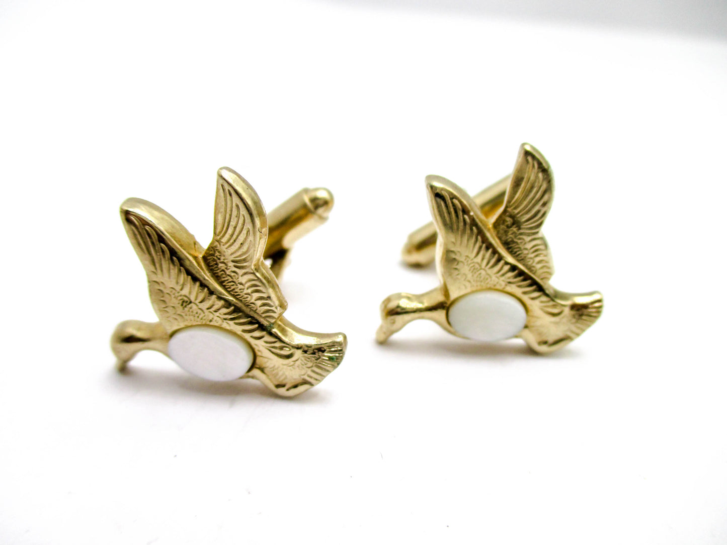 Vintage Duck Cufflinks - Mid 20th Century Hunter's Jewelry