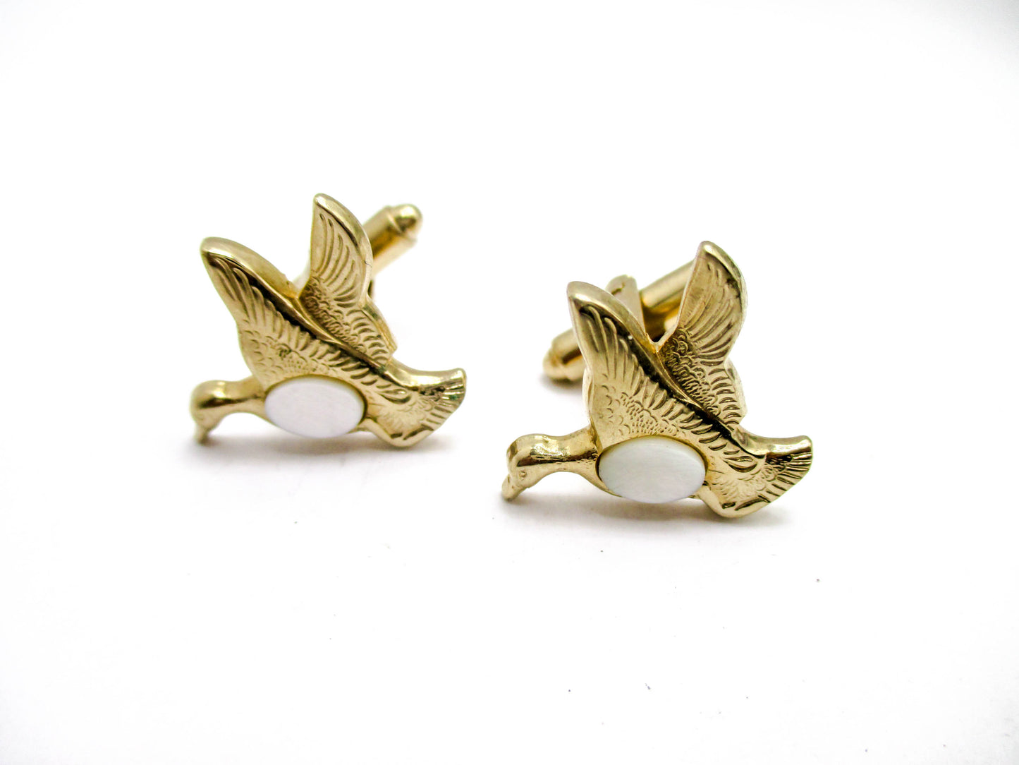 Vintage Duck Cufflinks - Mid 20th Century Hunter's Jewelry