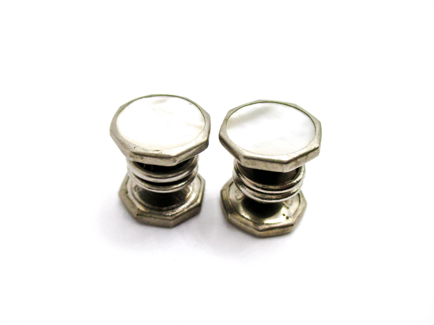 Mother of Pearl Snap Cufflinks - 1920s