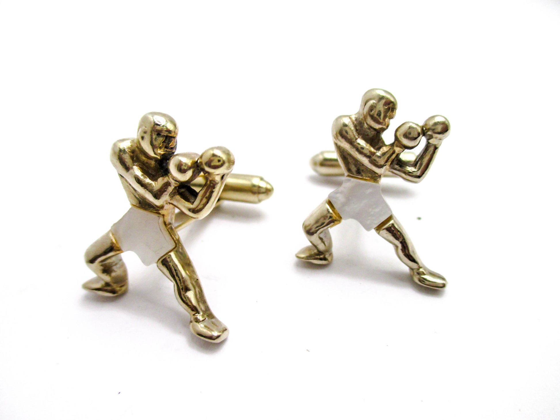 Rare Boxer Cufflinks - Vintage Formal Jewelry for Fighters