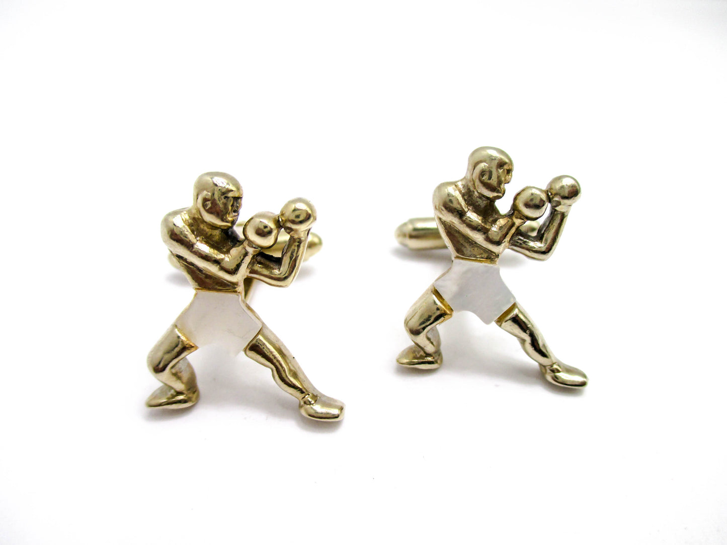 Rare Boxer Cufflinks - Vintage Formal Jewelry for Fighters