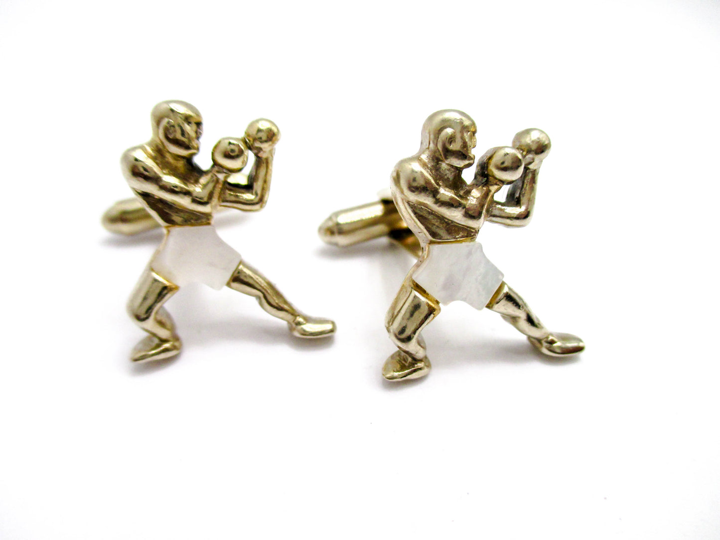 Rare Boxer Cufflinks - Vintage Formal Jewelry for Fighters